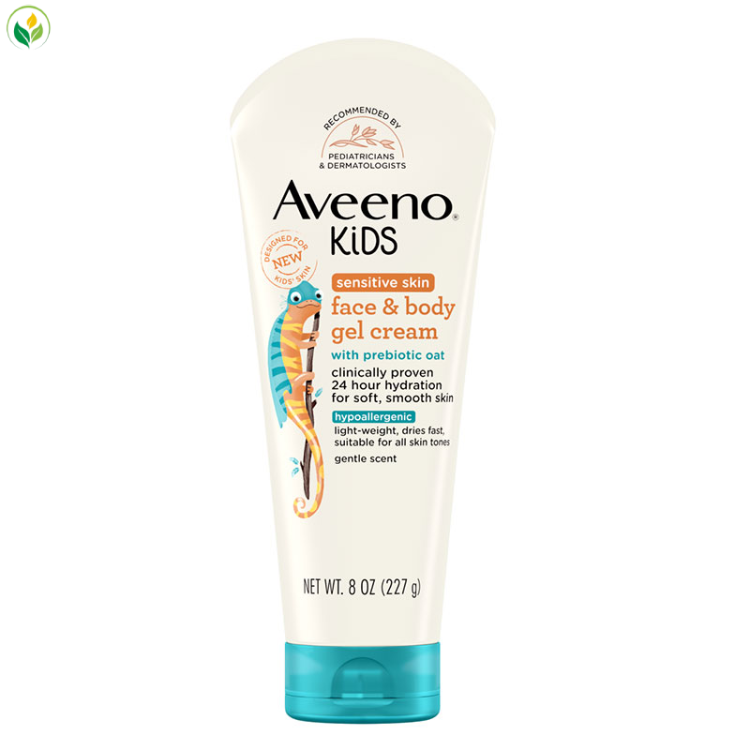 Aveeno Kids Sensitive Skin Face & Body Gel Cream – 227gm